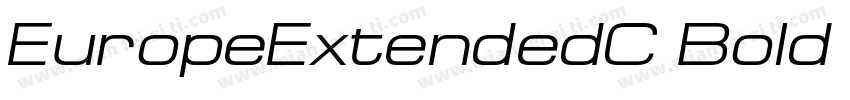 EuropeExtendedC Bold Italic字体转换